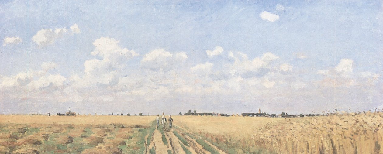 De zomer door Camille Jacob Pissarro