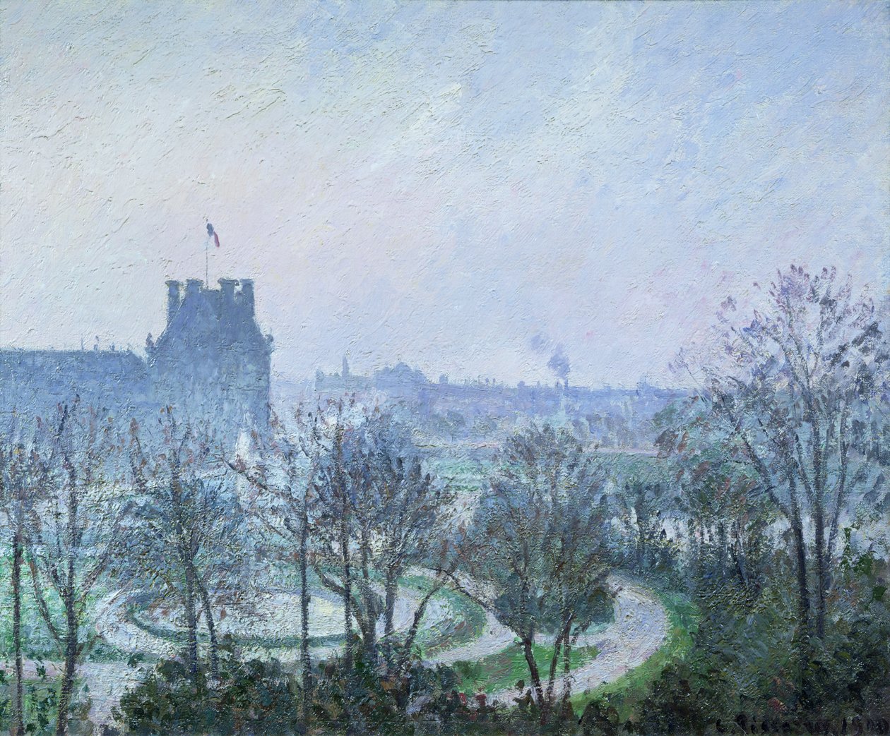 Witte Vorst, Jardin des Tuileries, 1900 door Camille Jacob Pissarro