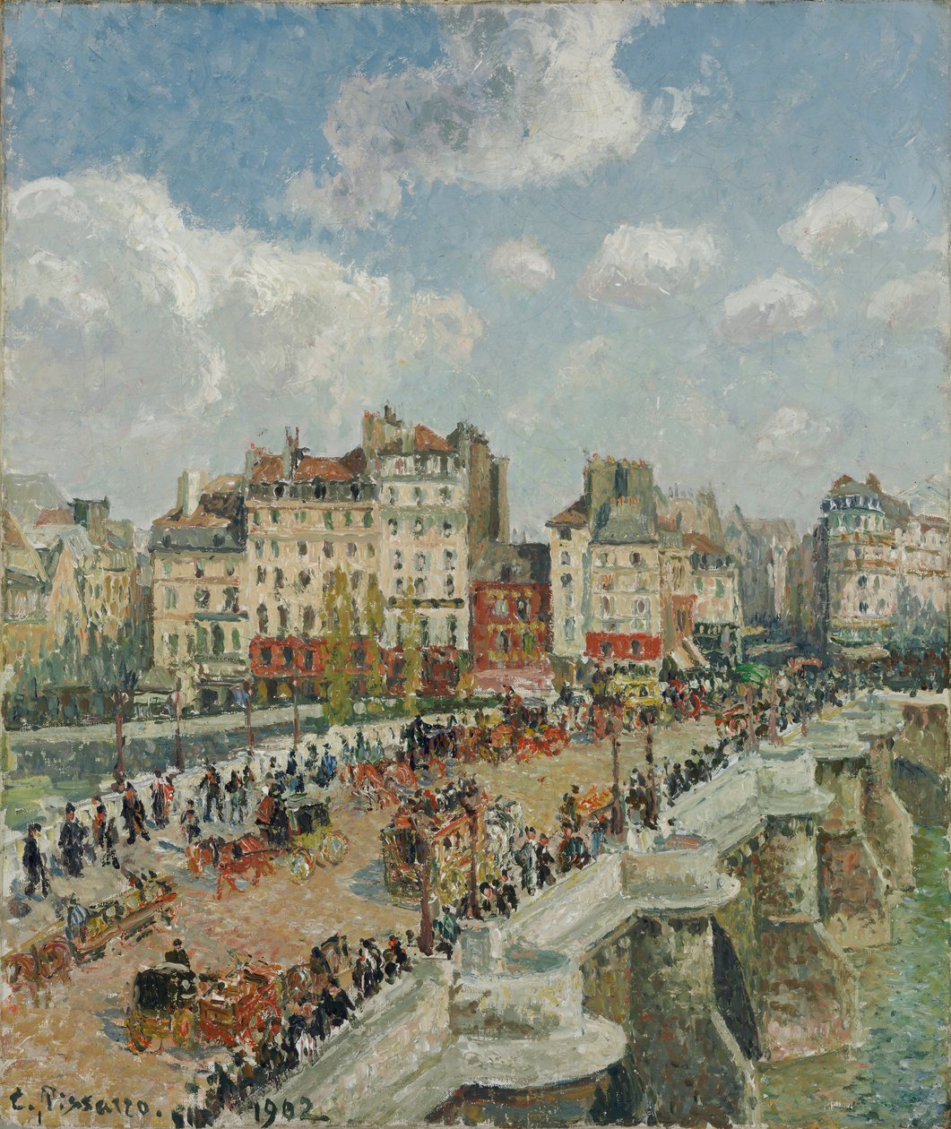 Le Pont Neuf, 1902 door Camille Jacob Pissarro