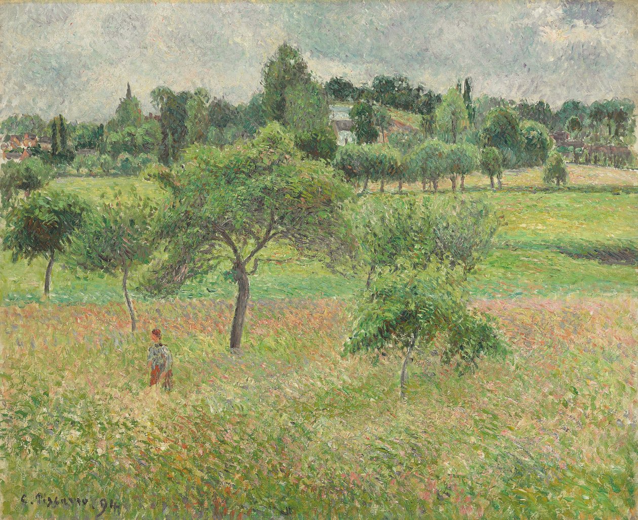 Appelbomen in Éragny door Camille Jacob Pissarro