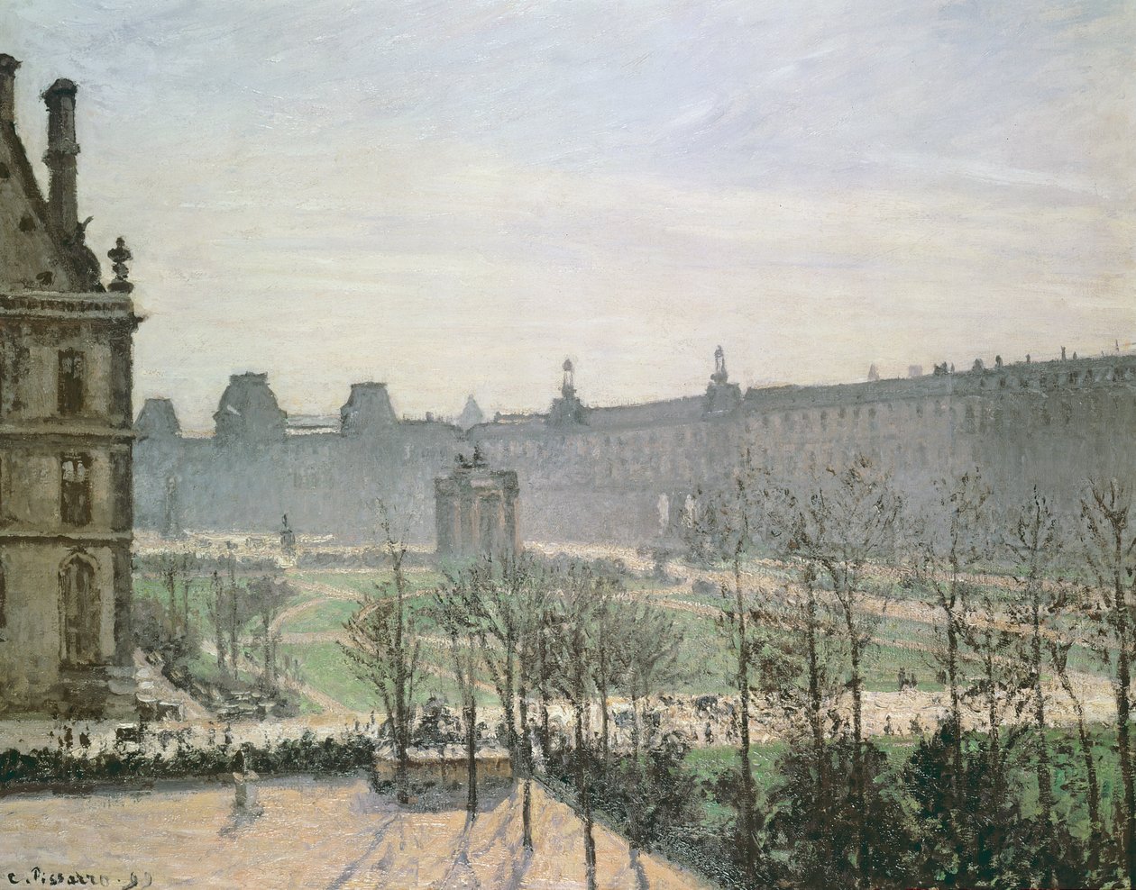 De Tuilerieën, 1899 door Camille Jacob Pissarro