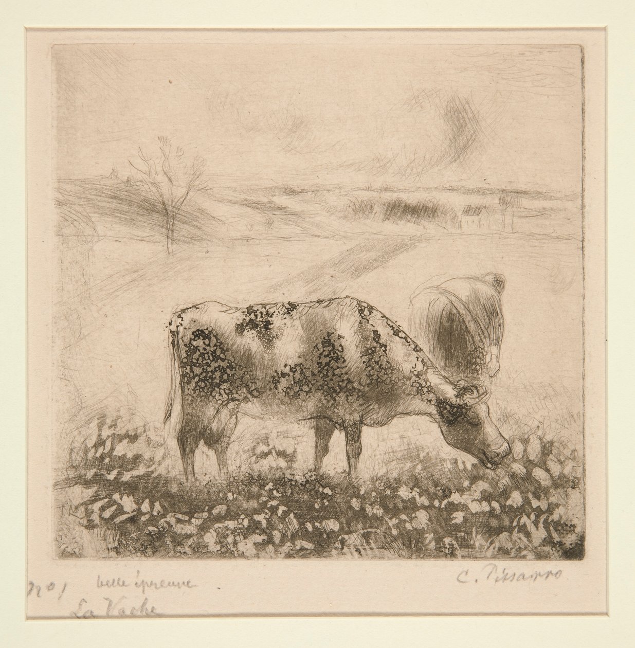 De Koe door Camille Pissarro