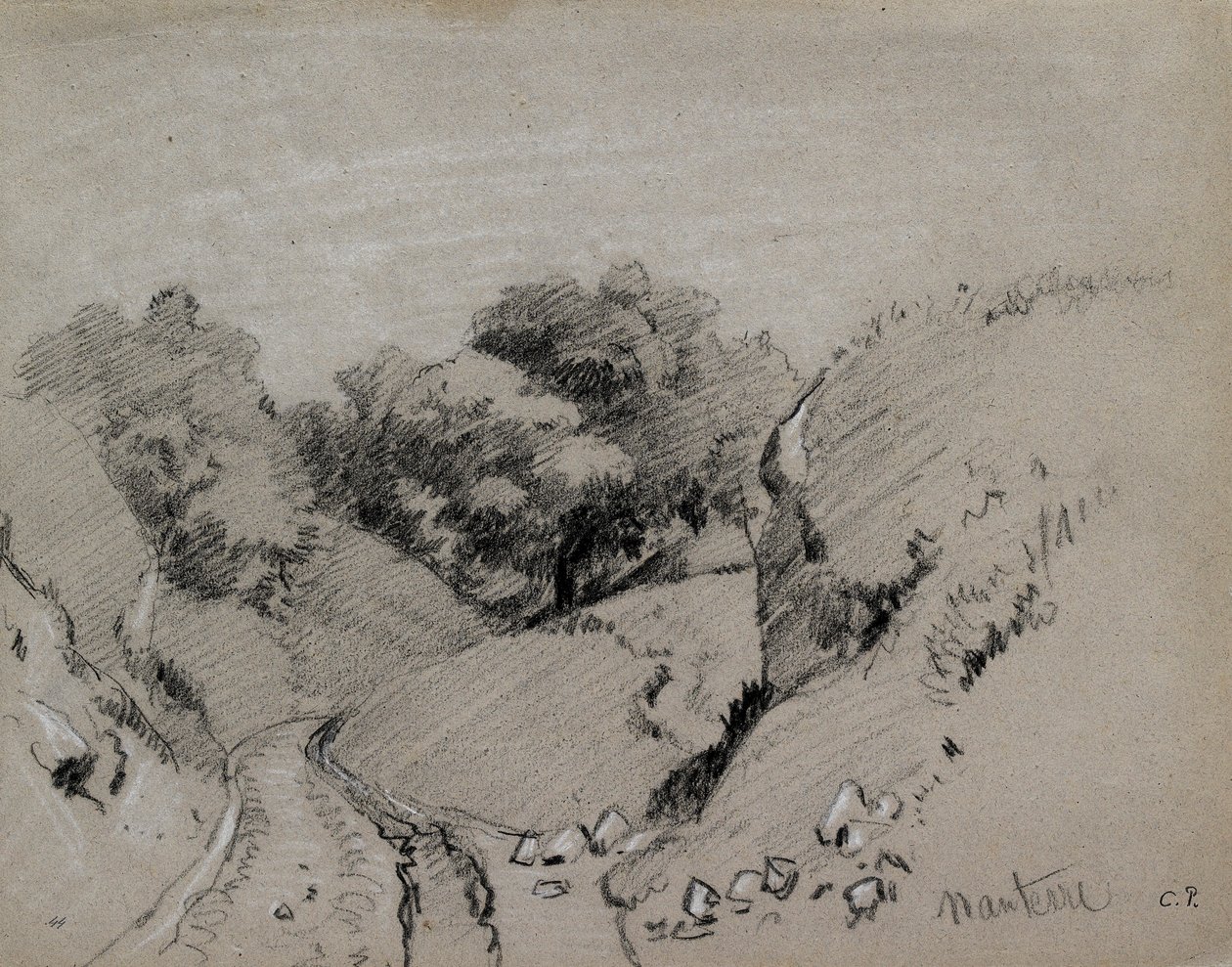 Nanterre door Camille Pissarro