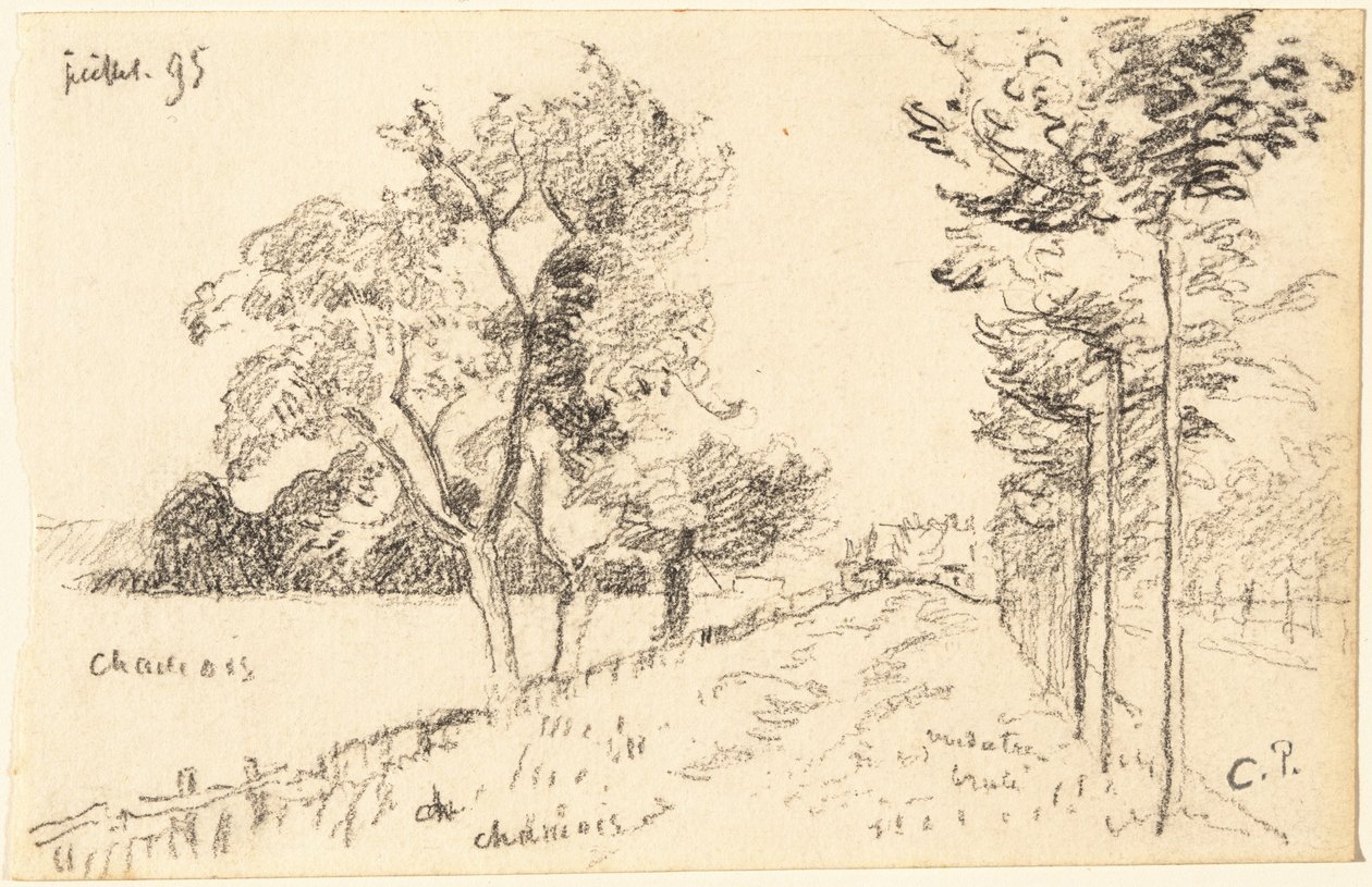De Oprit door Camille Pissarro