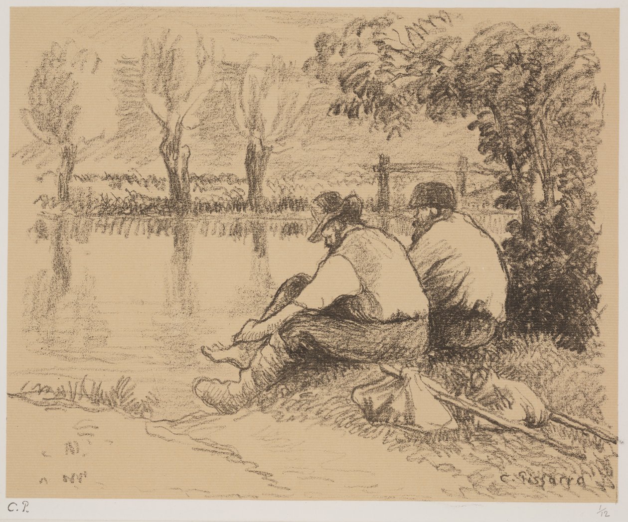 De Zwerver door Camille Jacob Pissarro