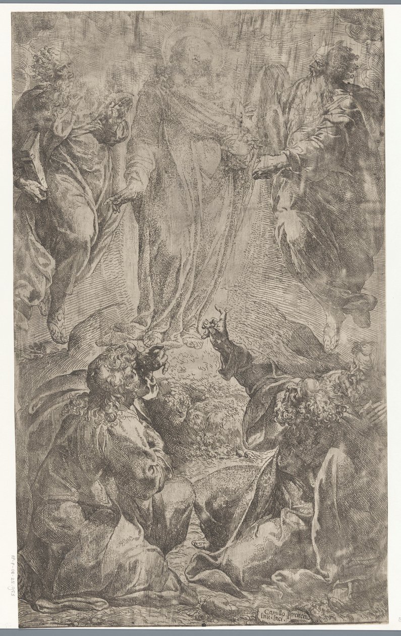 Transfiguratie van Christus op de berg Tabor door Camillo Procaccini