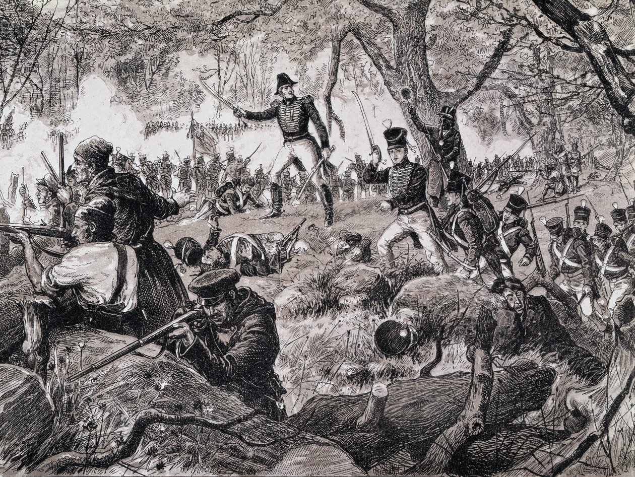 De Slag bij Chateauguay, 26 oktober 1813, 1880 door Canadian School
