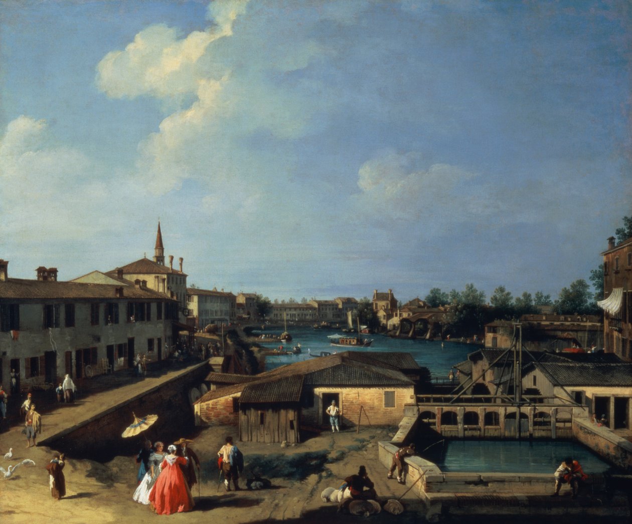 Dolo aan de Brenta door Giovanni Antonio Canal