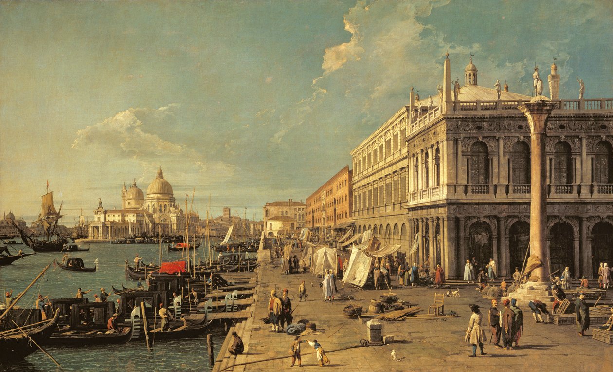 De Molo en de Zecca, Venetië door Giovanni Antonio Canal