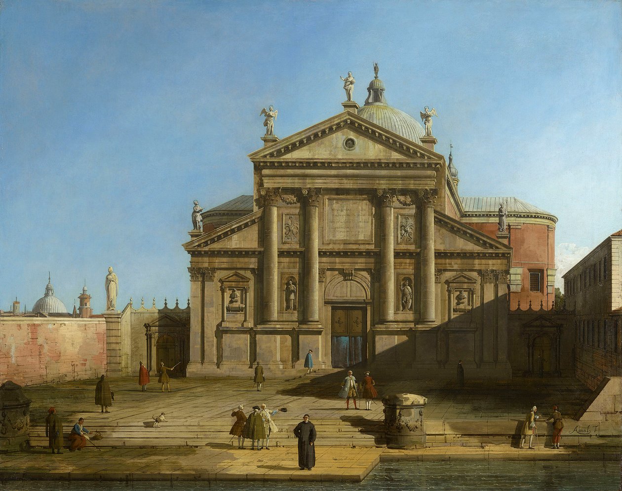 Canaletto - San Giorgio Maggiore in een Capriccio toonzetting c.1744 door Canaletto
