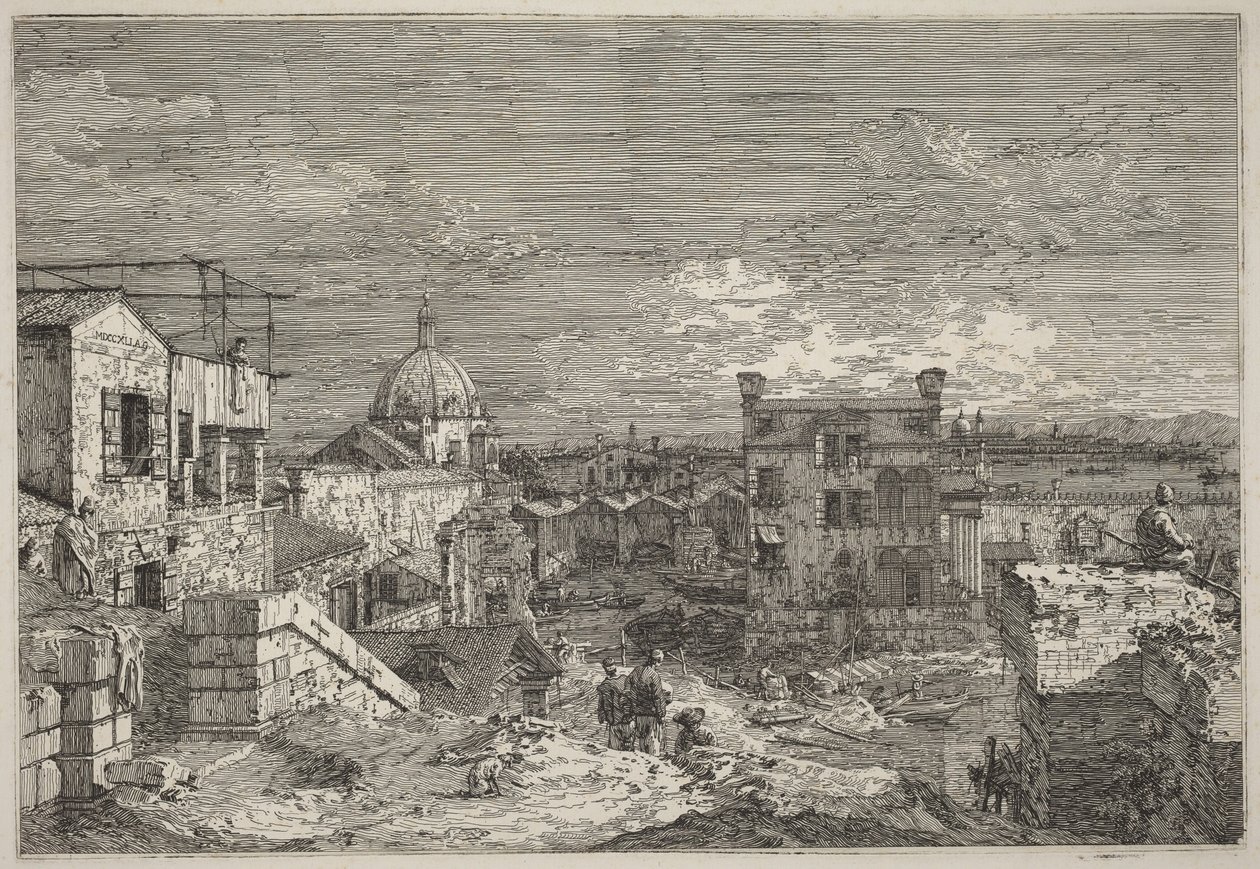 Fictief aanzicht van Venetië door Canaletto