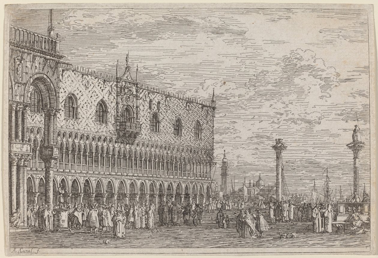 La Piera del Bando door Canaletto