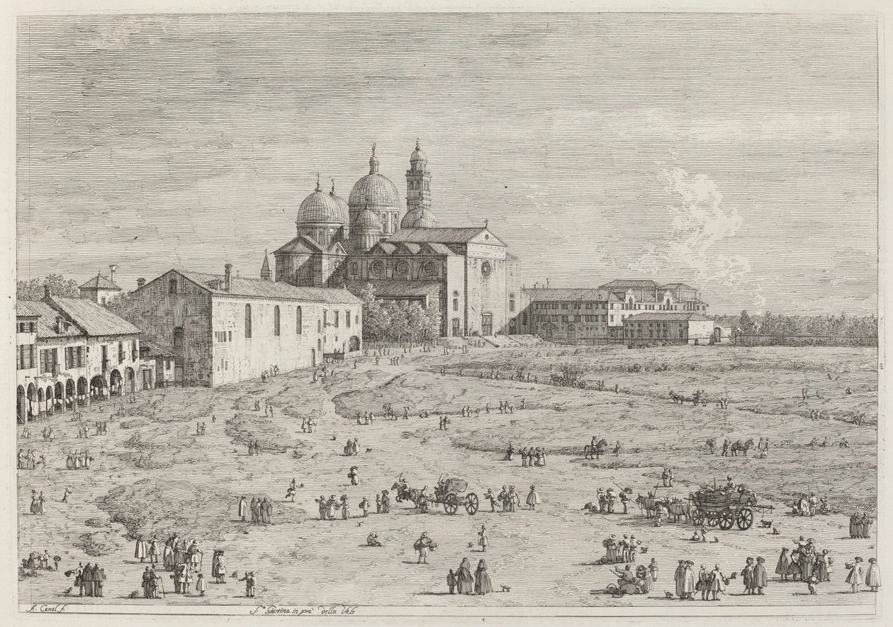 S. Giustina in pra della Vale door Canaletto