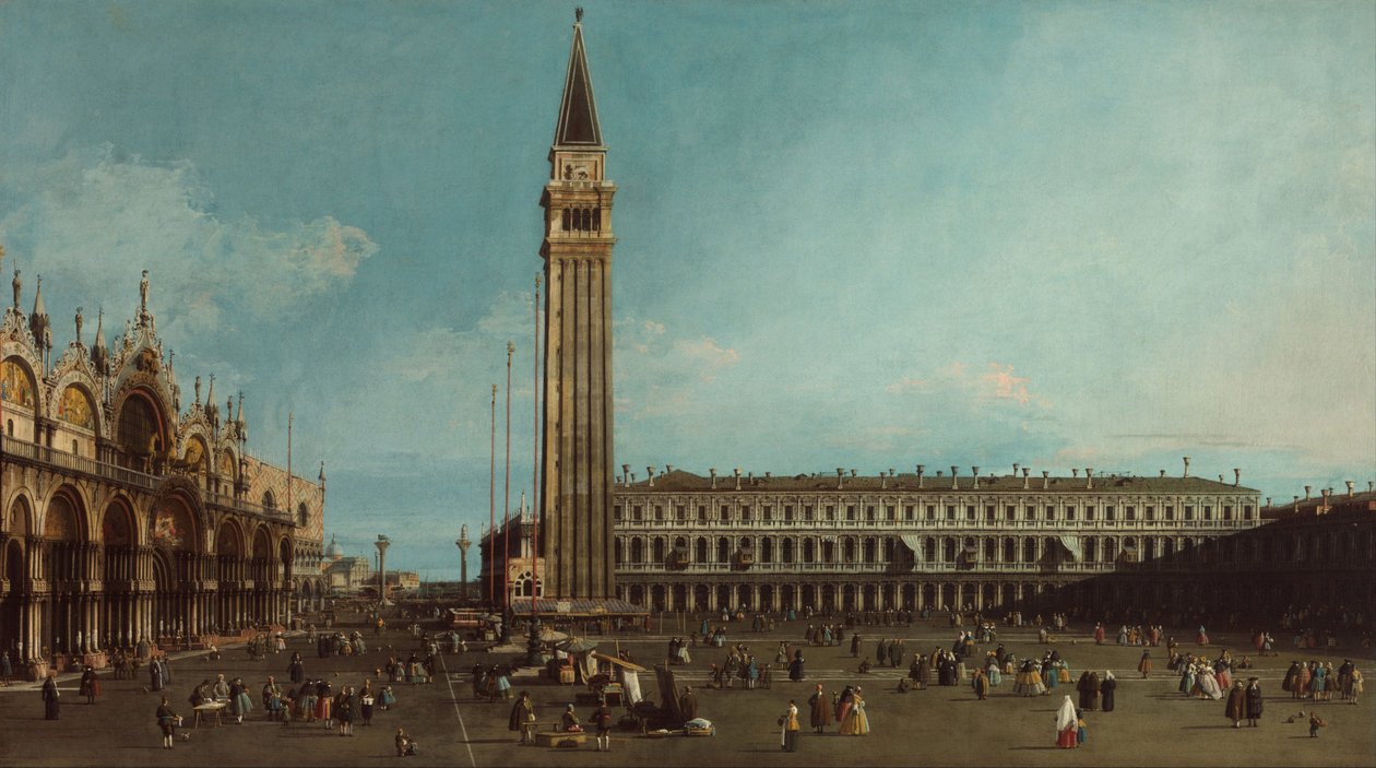 Het Piazza San Marco, Venetië door Giovanni Antonio Canal