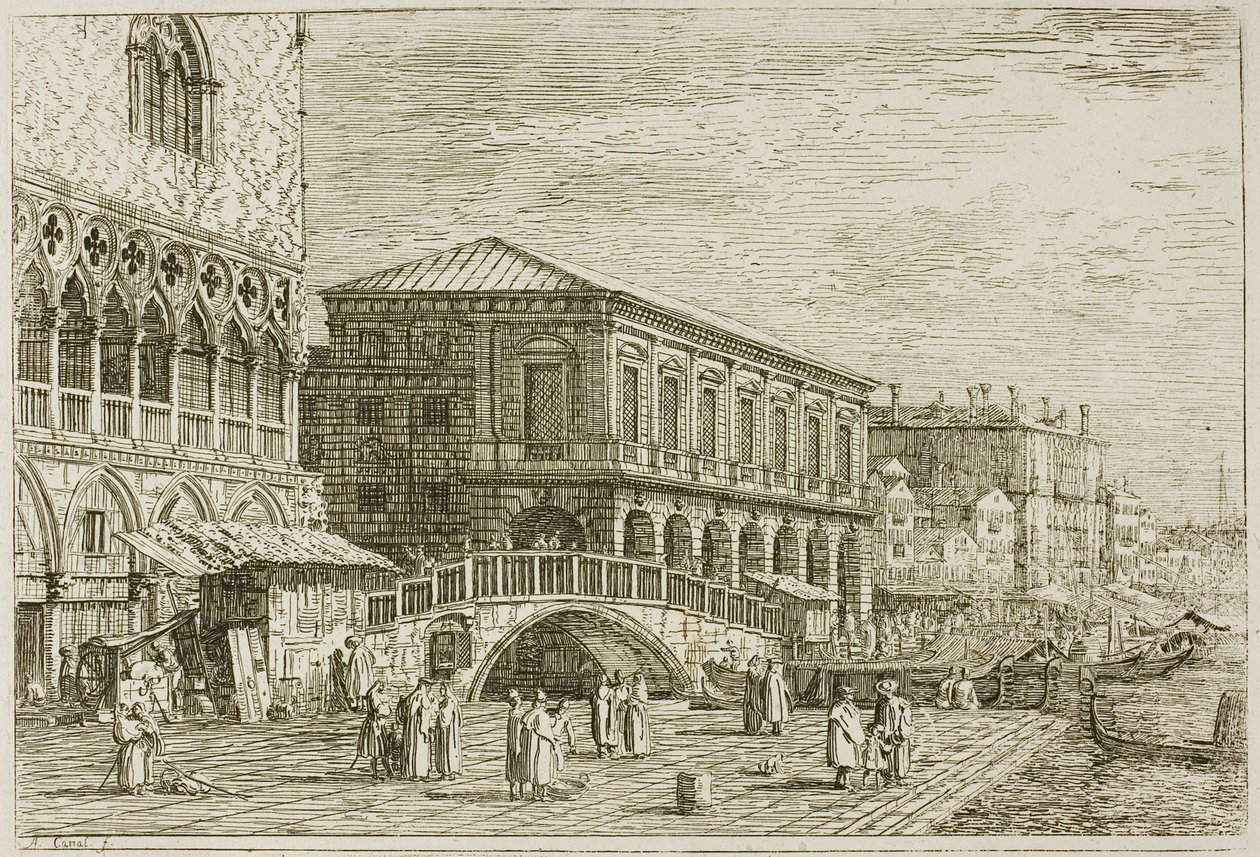 De gevangenis, uit Vedute door Canaletto