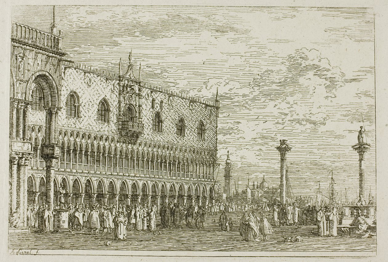 la Piera del Band V, uit Vedute door Canaletto
