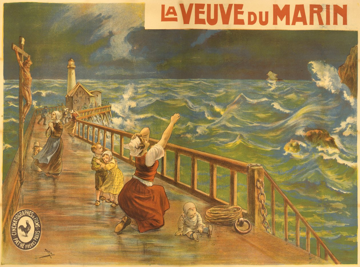 Poster voor de Pathe stomme film 