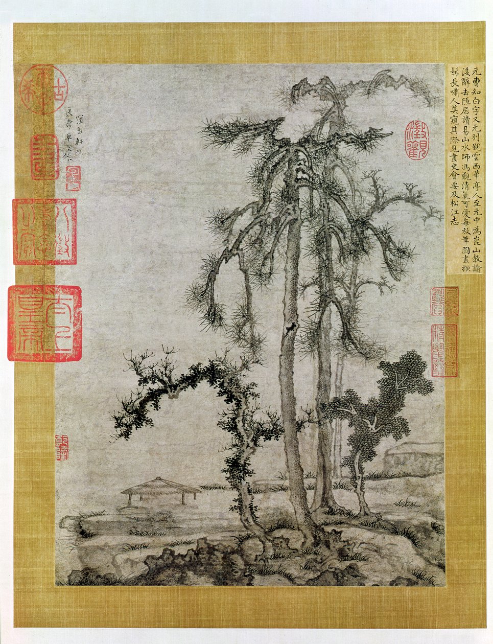 Paviljoen onder de bomen door Cao Zhibo