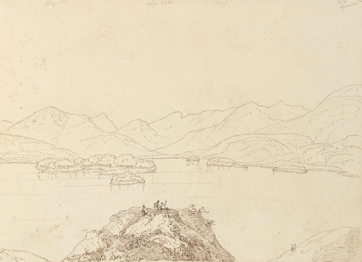 Van boven de tunnel op de Kenmare Road, 4 september 1841 door Capt. Thomas Hastings