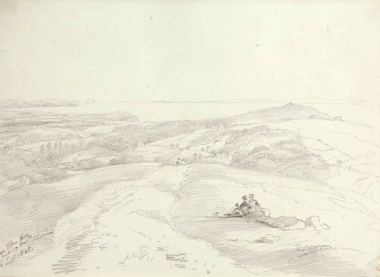 Vanuit Elton Hills richting Clevedon, 6 september 1845 door Capt. Thomas Hastings