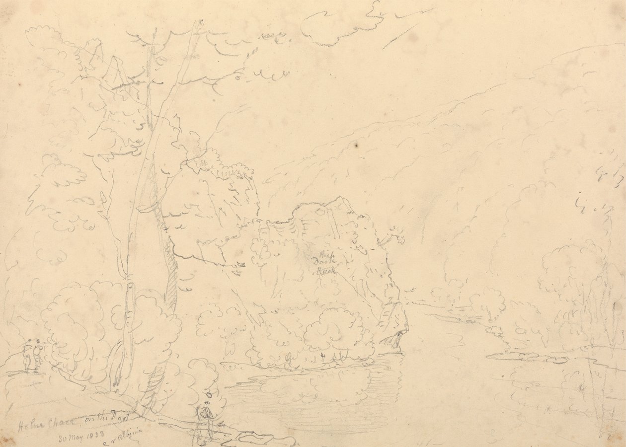 Holne Chase aan de Dart, 30 mei 1833 door Capt. Thomas Hastings