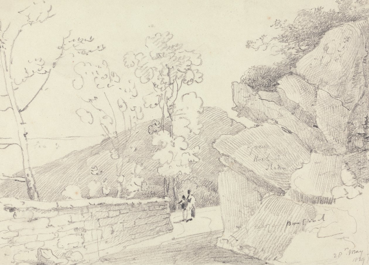 Bij Bonchurch, Isle of Wight, 28 mei 1829 door Capt. Thomas Hastings