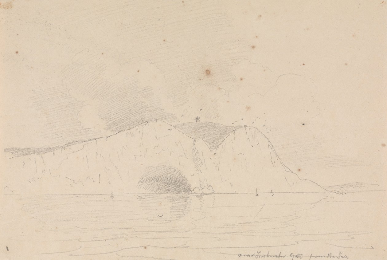 Dichtbij Freshwater Gate vanaf de zee door Capt. Thomas Hastings