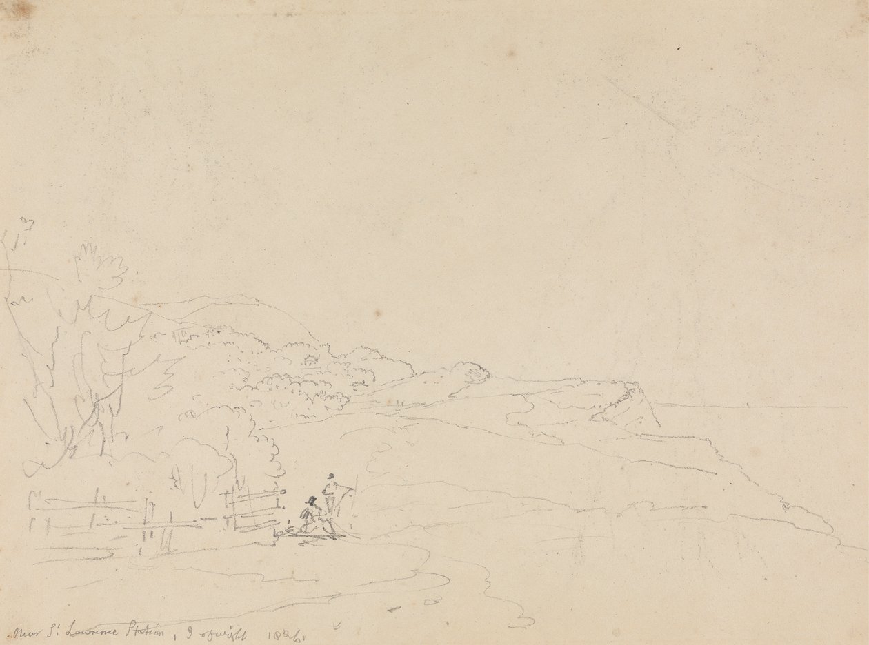 Bij Saint Lawrence Station, Isle of Wight door Capt. Thomas Hastings