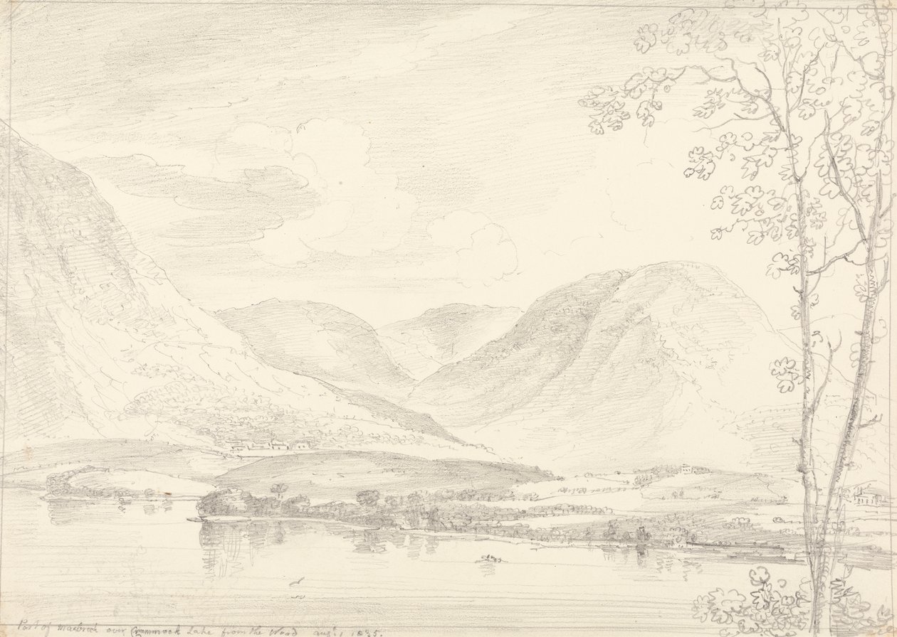 Deel van Mellbreak over Crummock Lake, 1 augustus 1835 door Capt. Thomas Hastings