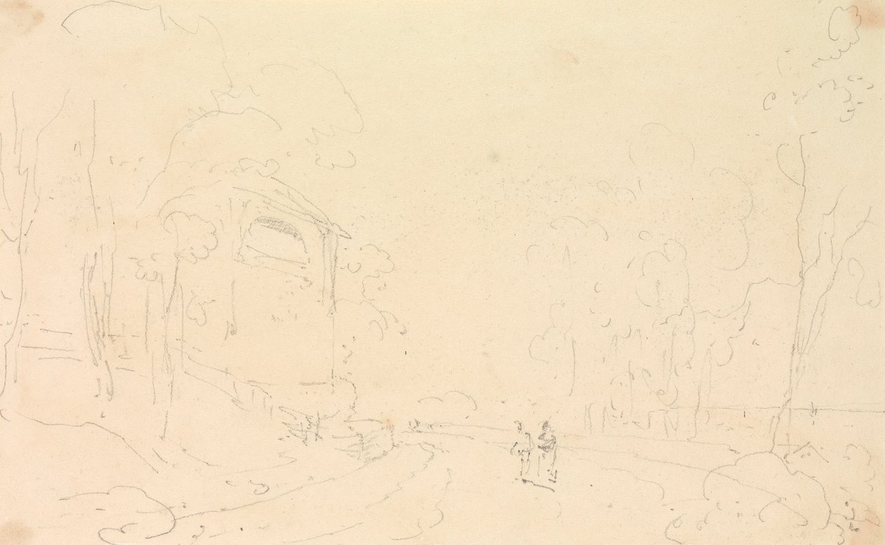 Schets van het Zomerhuis van de Heer Ward, Isle of Wight door Capt. Thomas Hastings