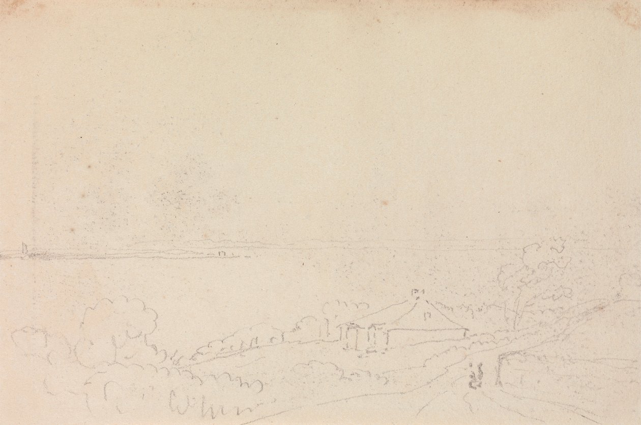 Schets van een Huisje bij de Kust door Capt. Thomas Hastings