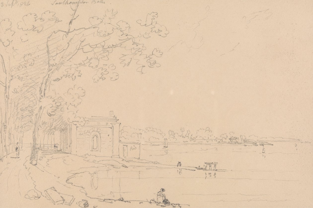 Southampton Baden, 3 September 1826 door Capt. Thomas Hastings