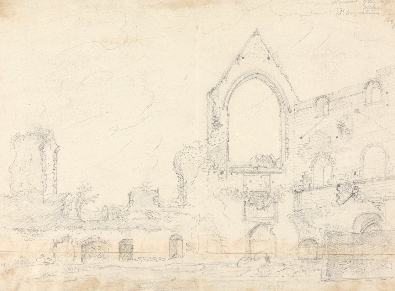 Raam van het hoofdaltaar, St. Augustinus door Capt. Thomas Hastings