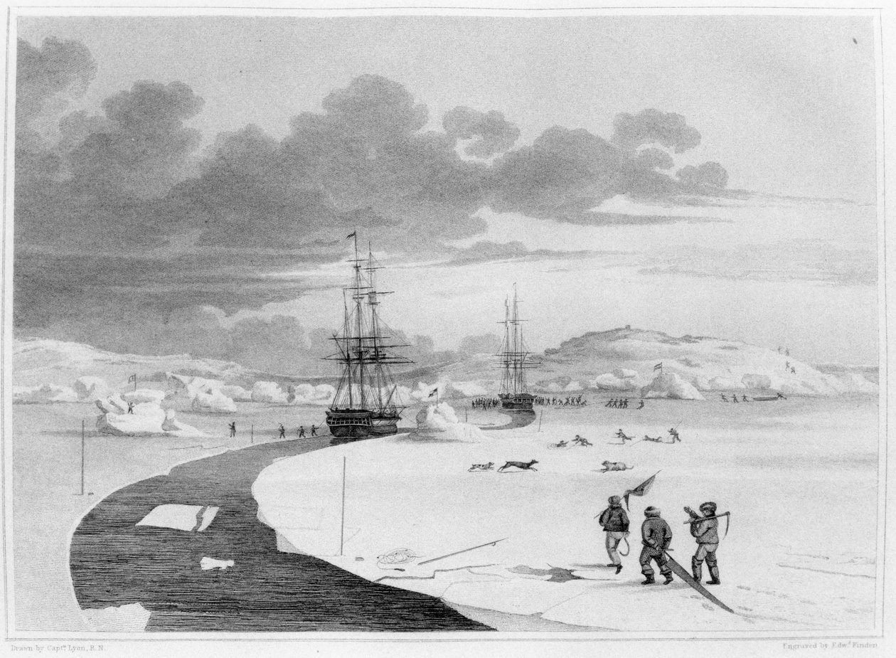 Snijden in Winter Island, oktober 1821, uit 