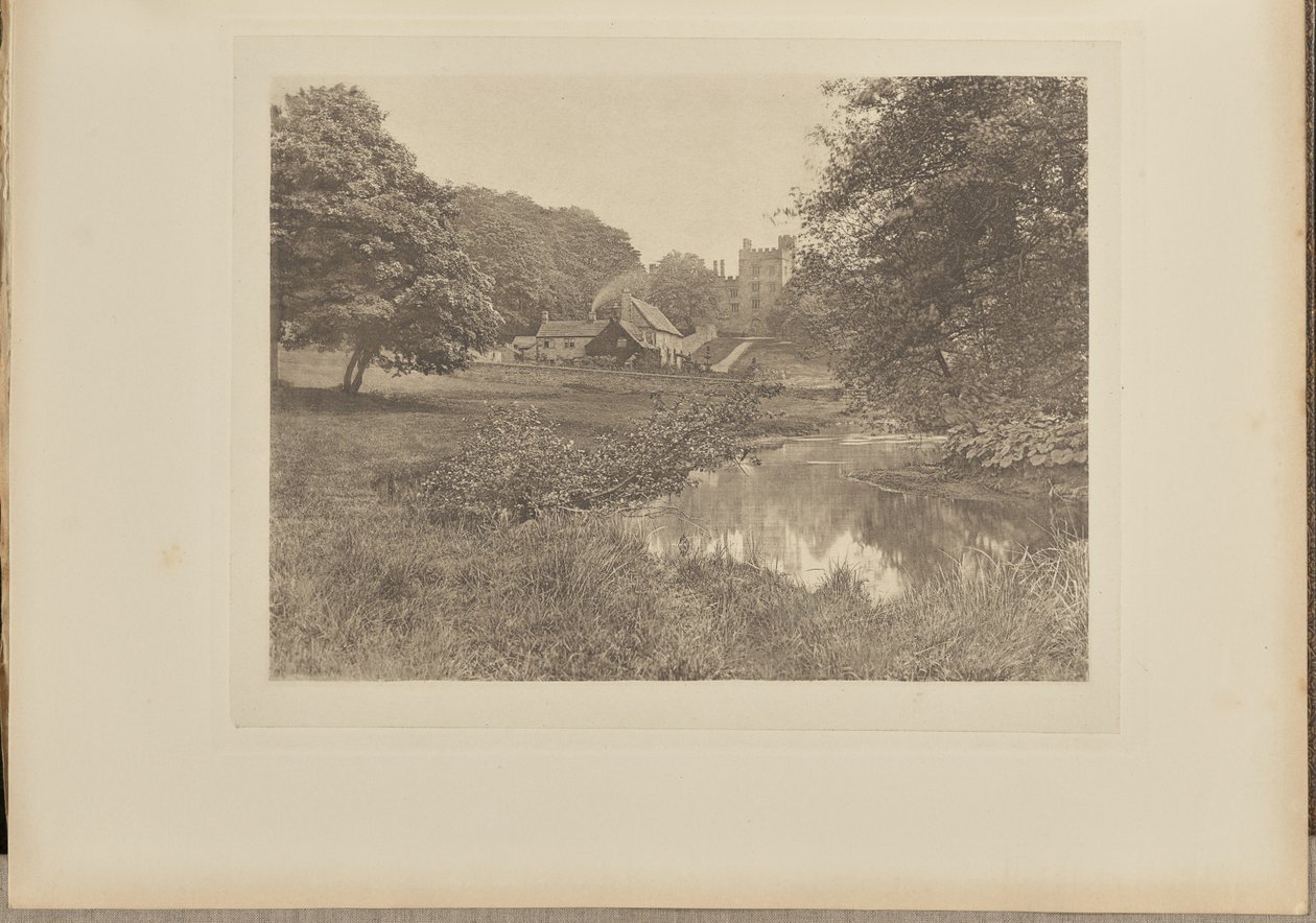 Haddon Hall en Homestead, vanaf de rivier door Captain George Bankart