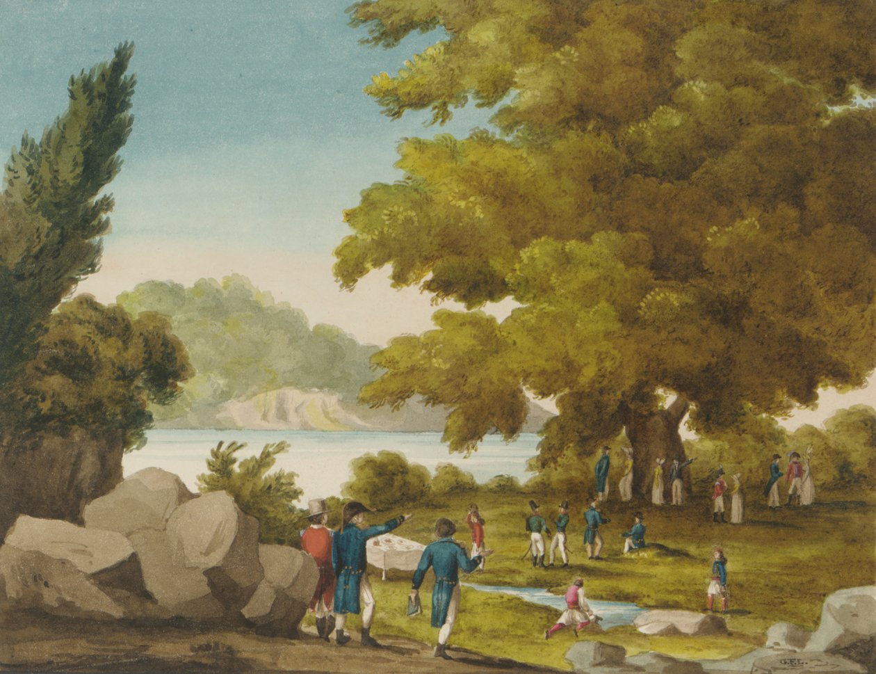 De Fontein van de Bashaw, Santa Maura, Griekenland door Captain George Francis Lyon