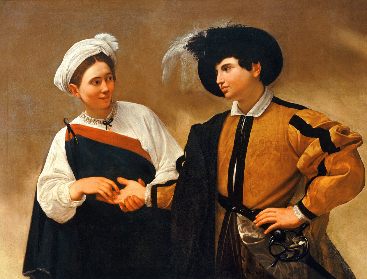De waarzegster door Michelangelo Merisi Caravaggio