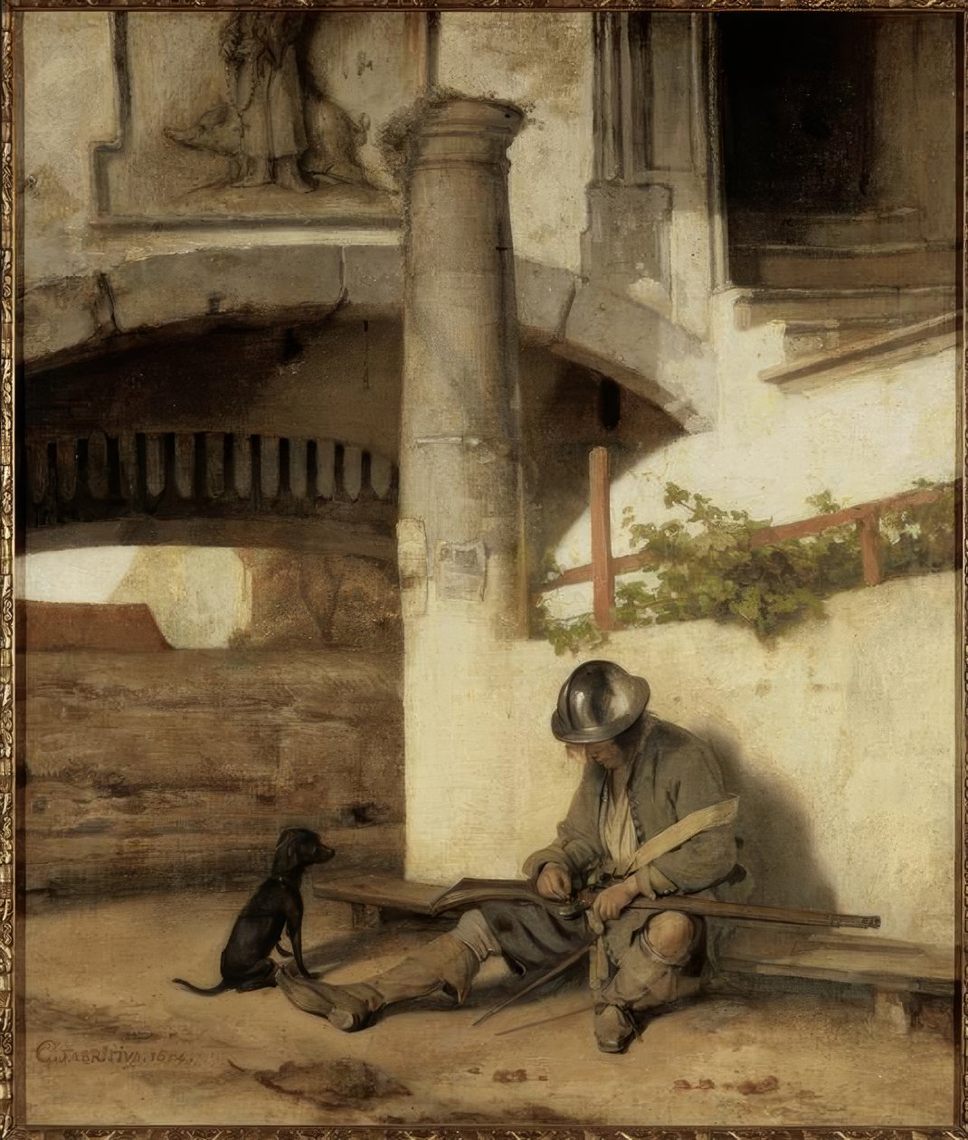 De poortwachter door Carel Fabritius