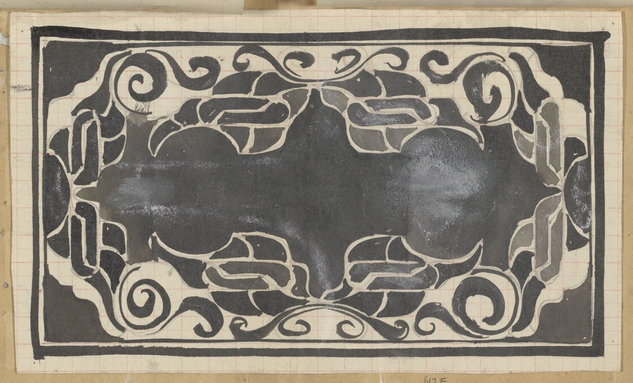 Decoratief ontwerp door Carel Adolph Lion Cachet