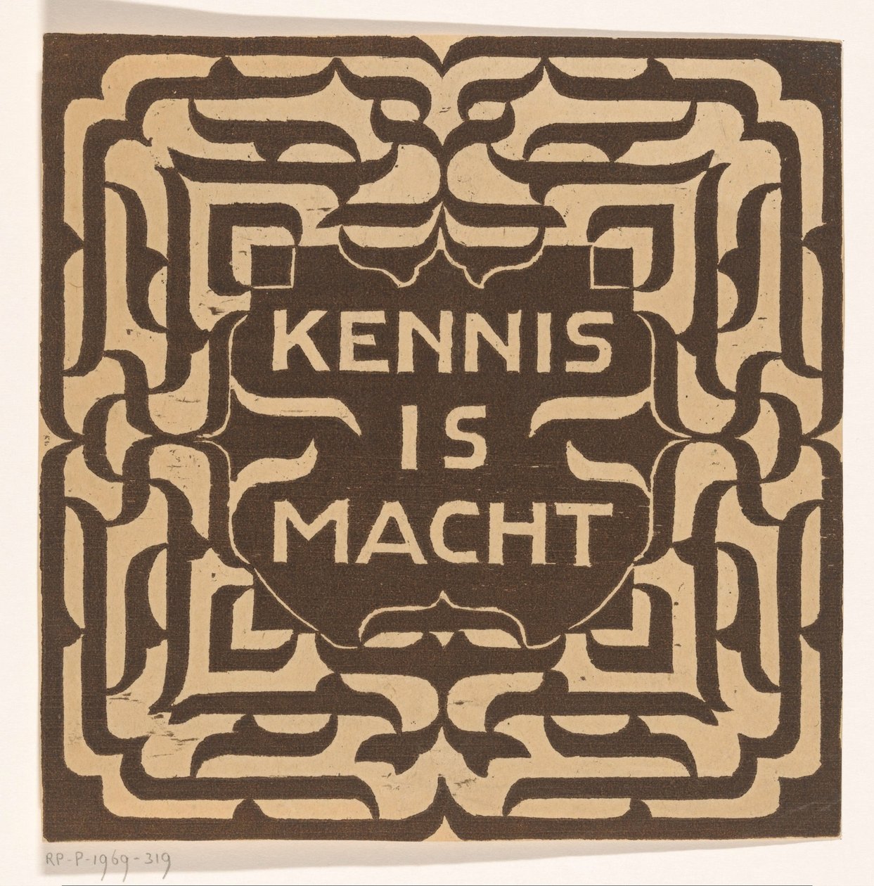 Kennis is macht door Carel Adolph Lion Cachet