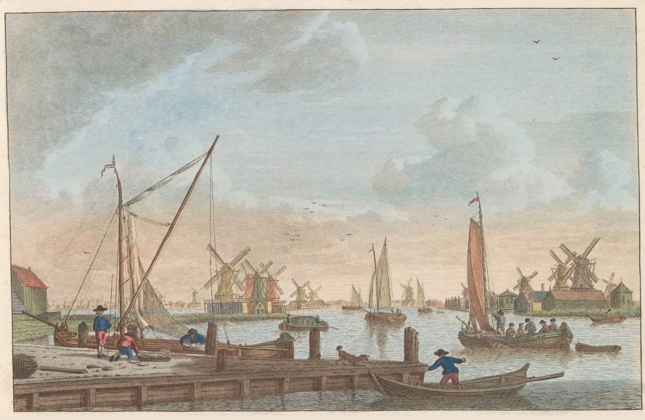 De Zaan bij Wormerveer, ca. 1790 door Carel Frederik Bendorp (I)