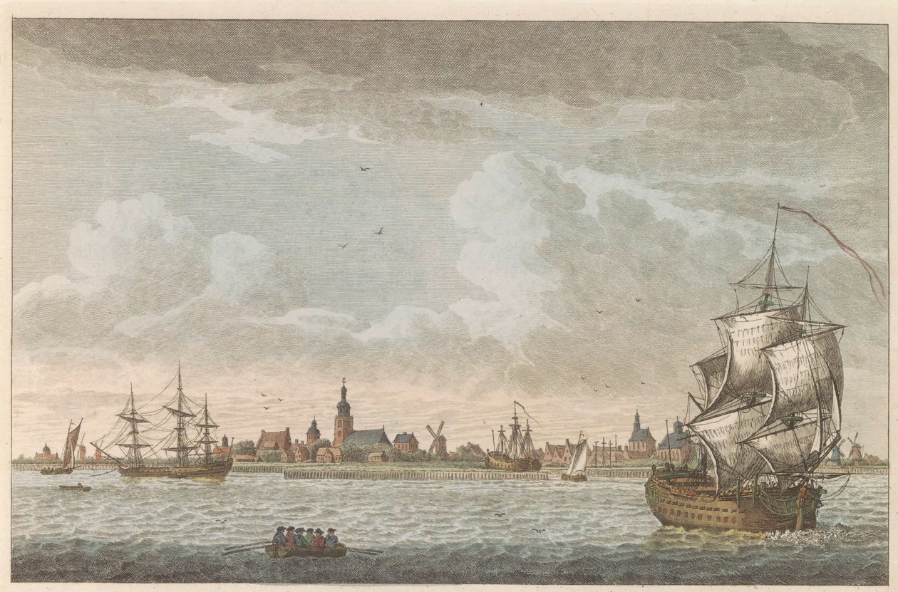 Gezicht op Hoorn, ca. 1790 door Carel Frederik Bendorp (I)