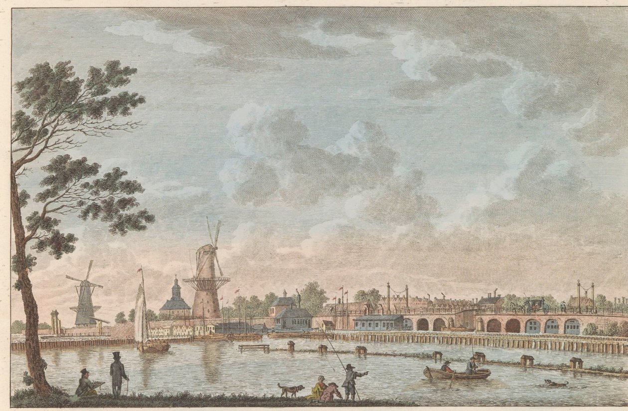 Gezicht op de Hogesluis, ca. 1790 door Carel Frederik Bendorp (I)