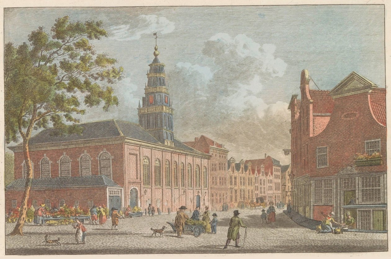 Waalse kerk te Rotterdam, ca. 1790 door Carel Frederik Bendorp (I)