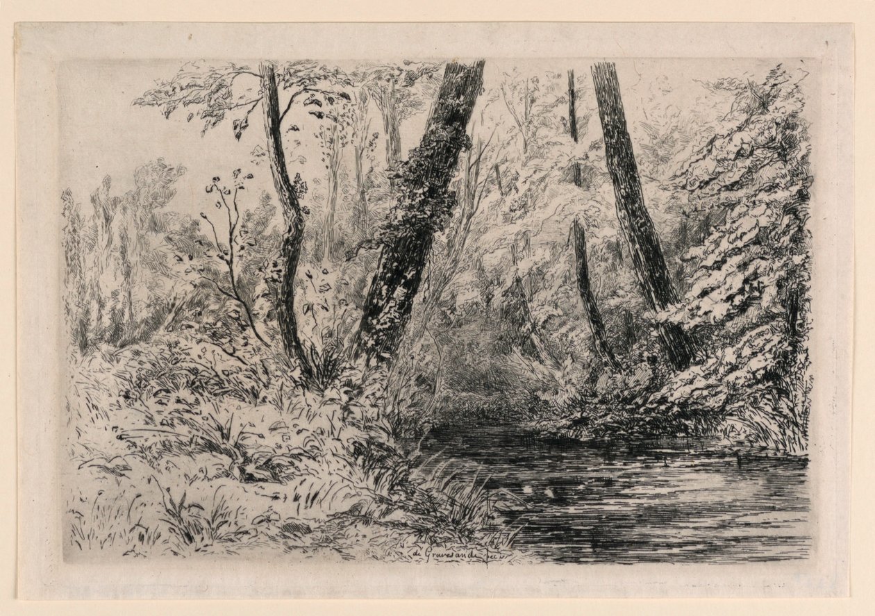 Souvenir van de Waterkersvelden in Veules door Carel Nicolaas Storm van 