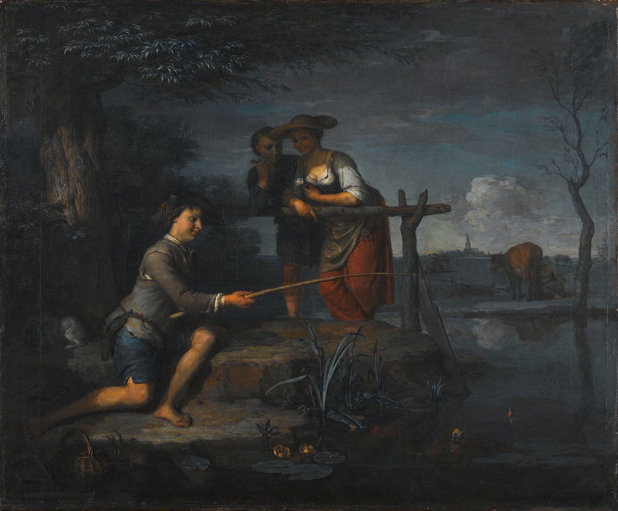 De visser door Carel de Moor
