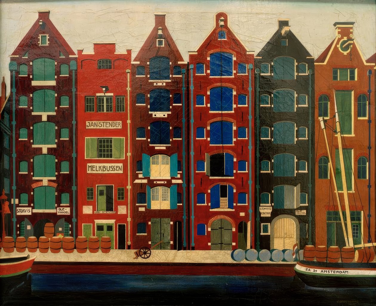 Amsterdam, Brouwersgracht door Carl Grossberg