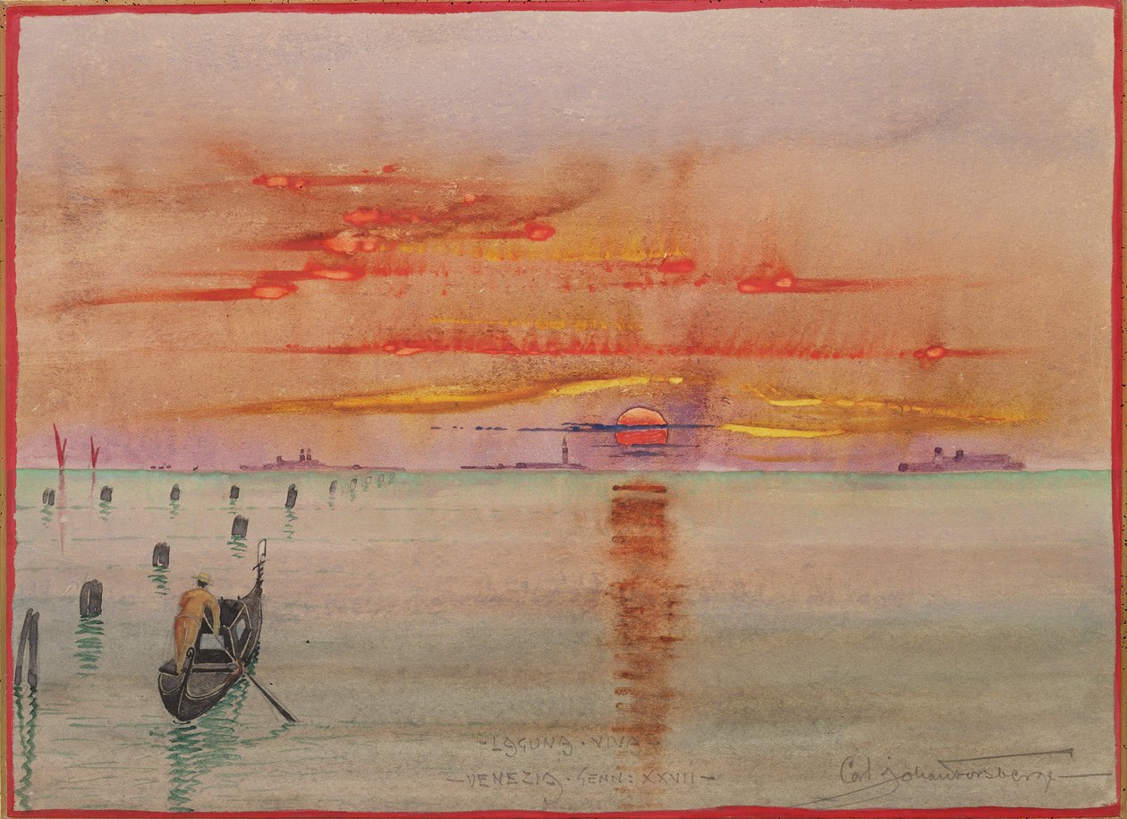 Meer Viva, Venetië, 1927 door Carl Johan Forsberg