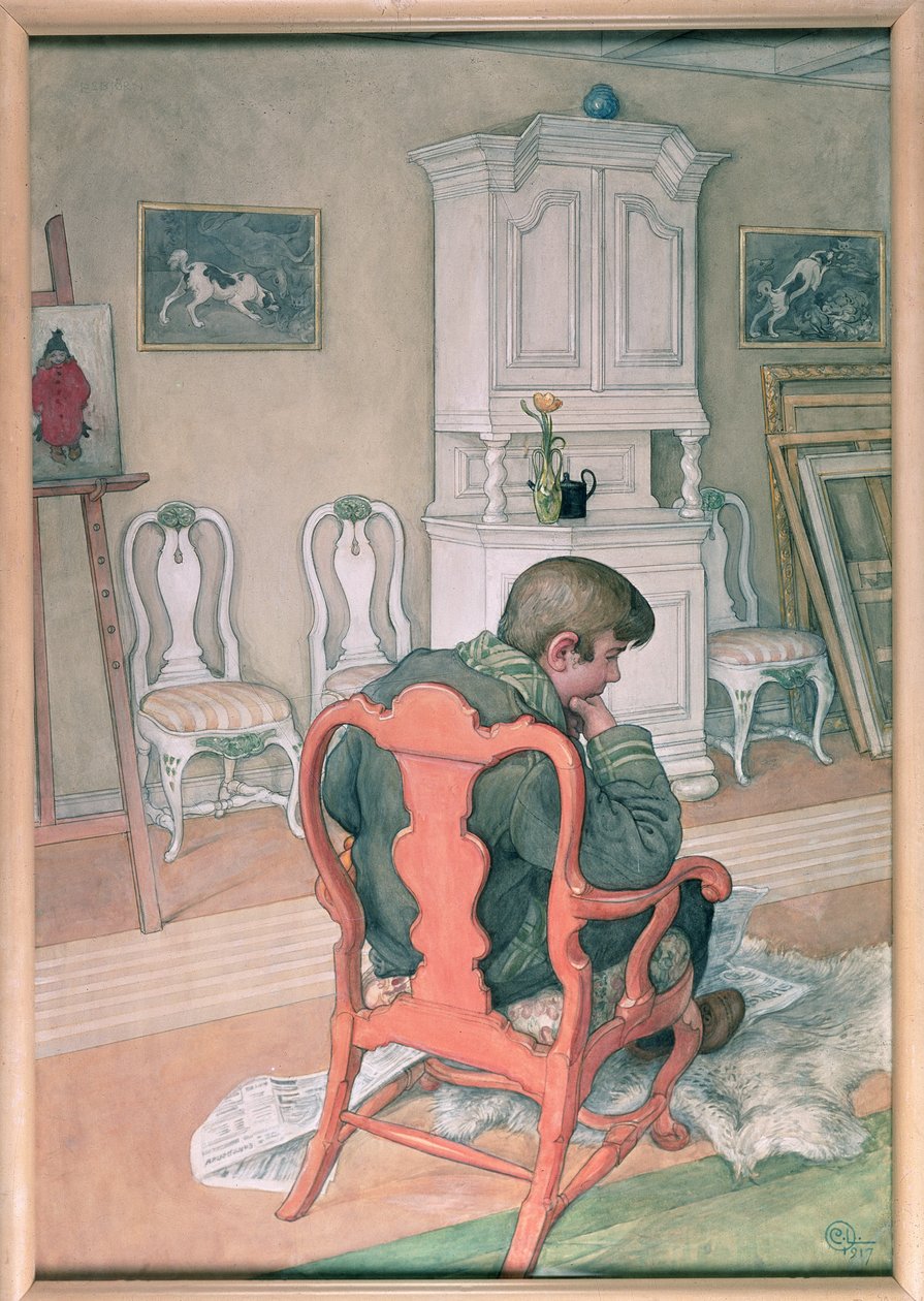 Esbjorn herstellende door Carl Larsson