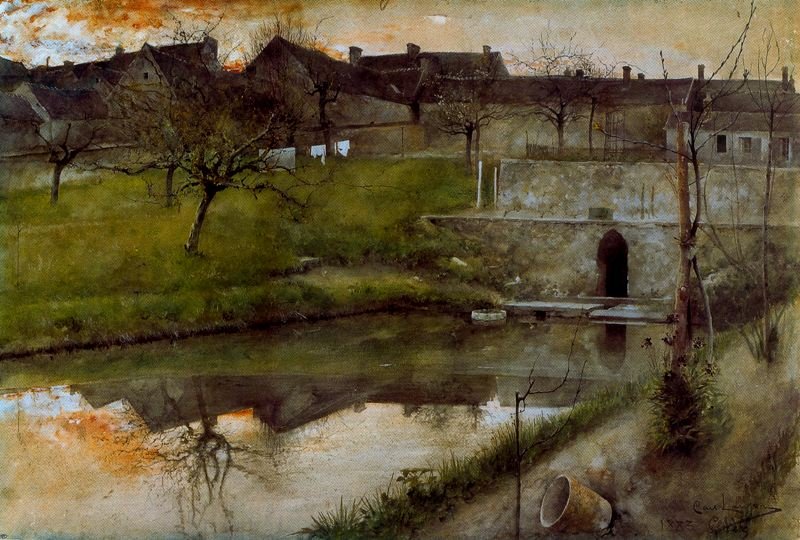 Stadsmuur door Carl Larsson